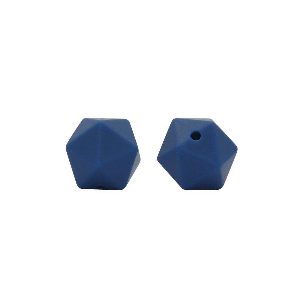silicone icosahedron beads teething jewelry necklace bracelet