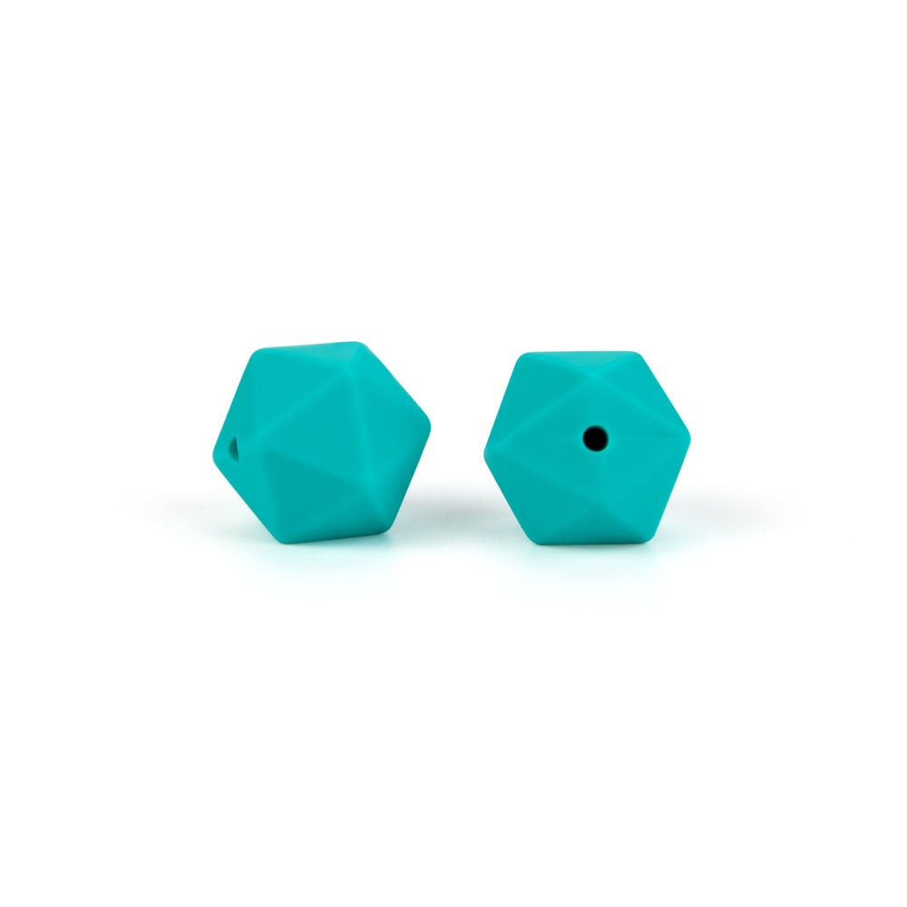 silicone icosahedron beads teething jewelry necklace bracelet