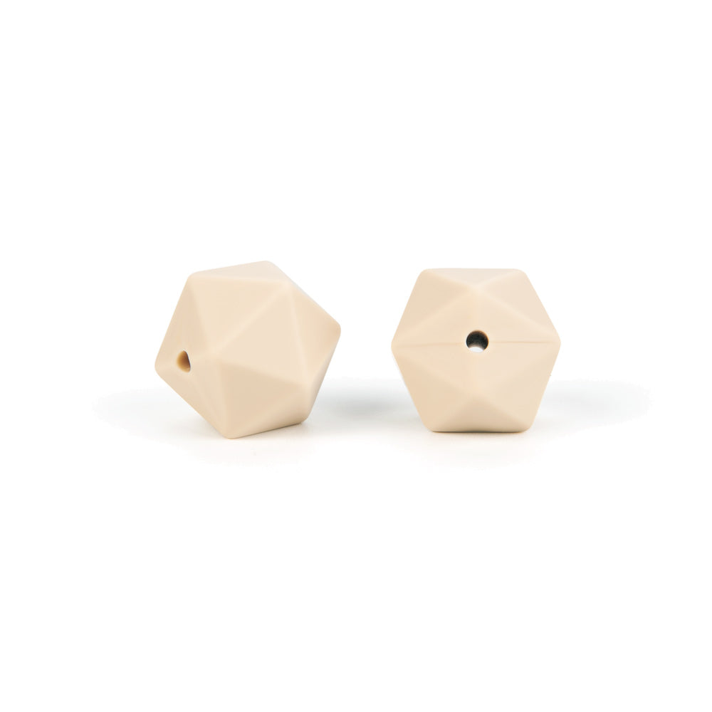 silicone icosahedron beads teething jewelry necklace bracelet