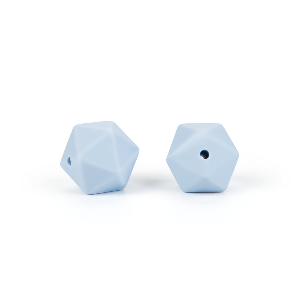 silicone icosahedron beads teething jewelry necklace bracelet