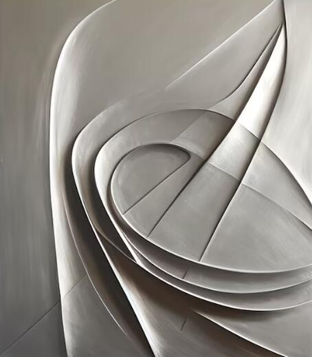 3D Vision Textured Wrinkle Minimalist Wall
