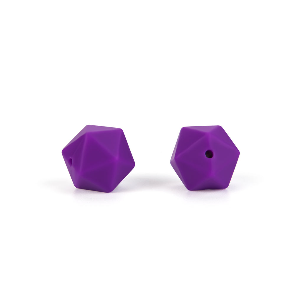 silicone icosahedron beads teething jewelry necklace bracelet