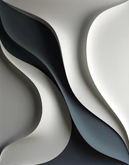 3D Vision Textured Wrinkle Minimalist Wall