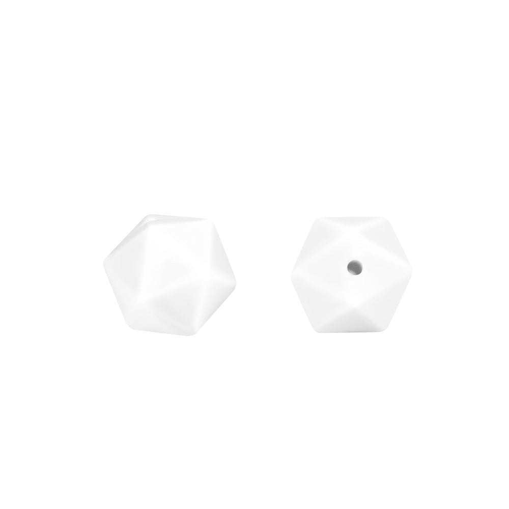 silicone icosahedron beads teething jewelry necklace bracelet