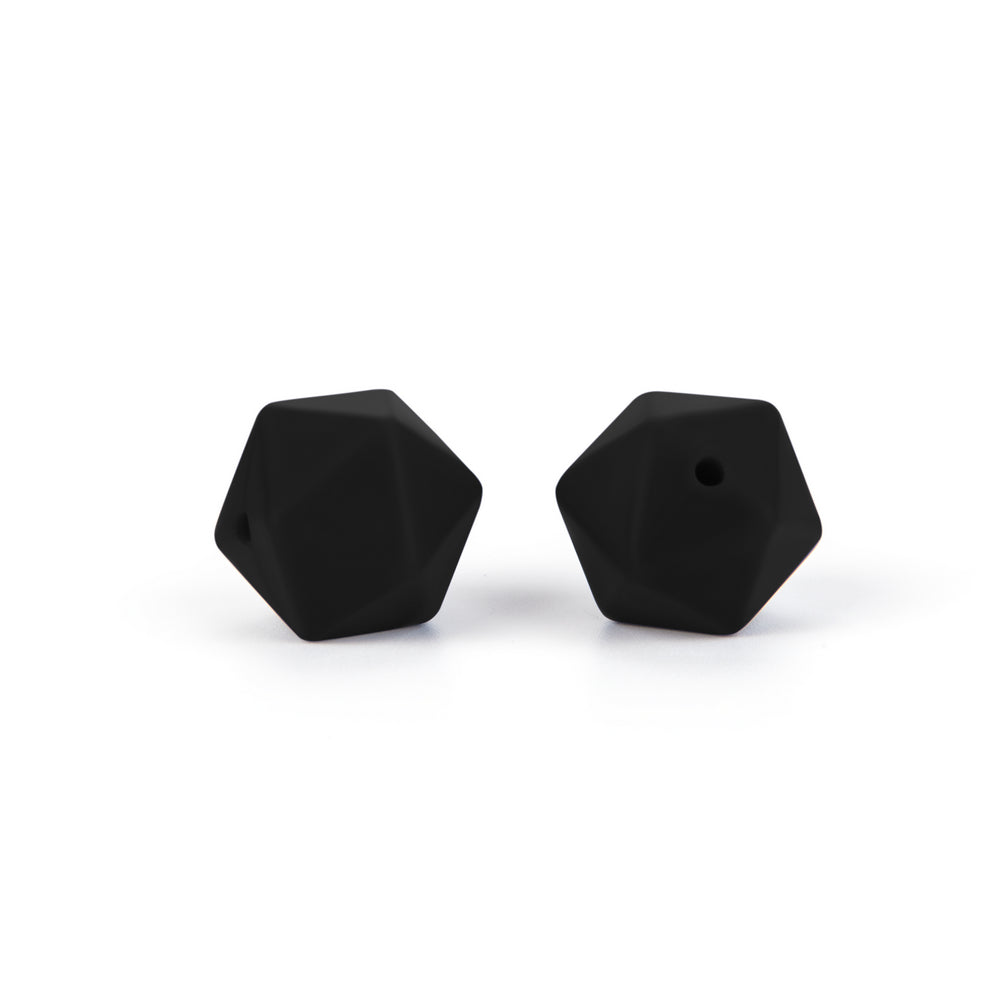 silicone icosahedron beads teething jewelry necklace bracelet