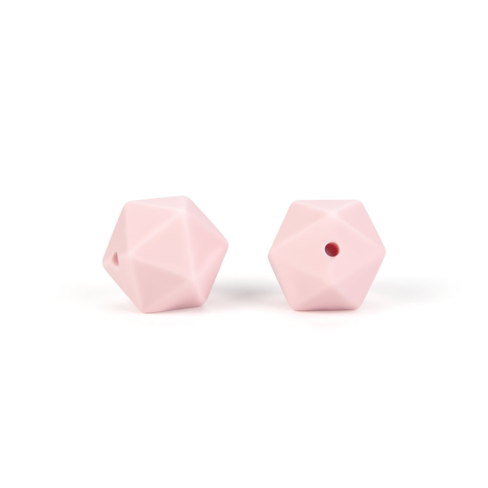 silicone icosahedron beads teething jewelry necklace bracelet