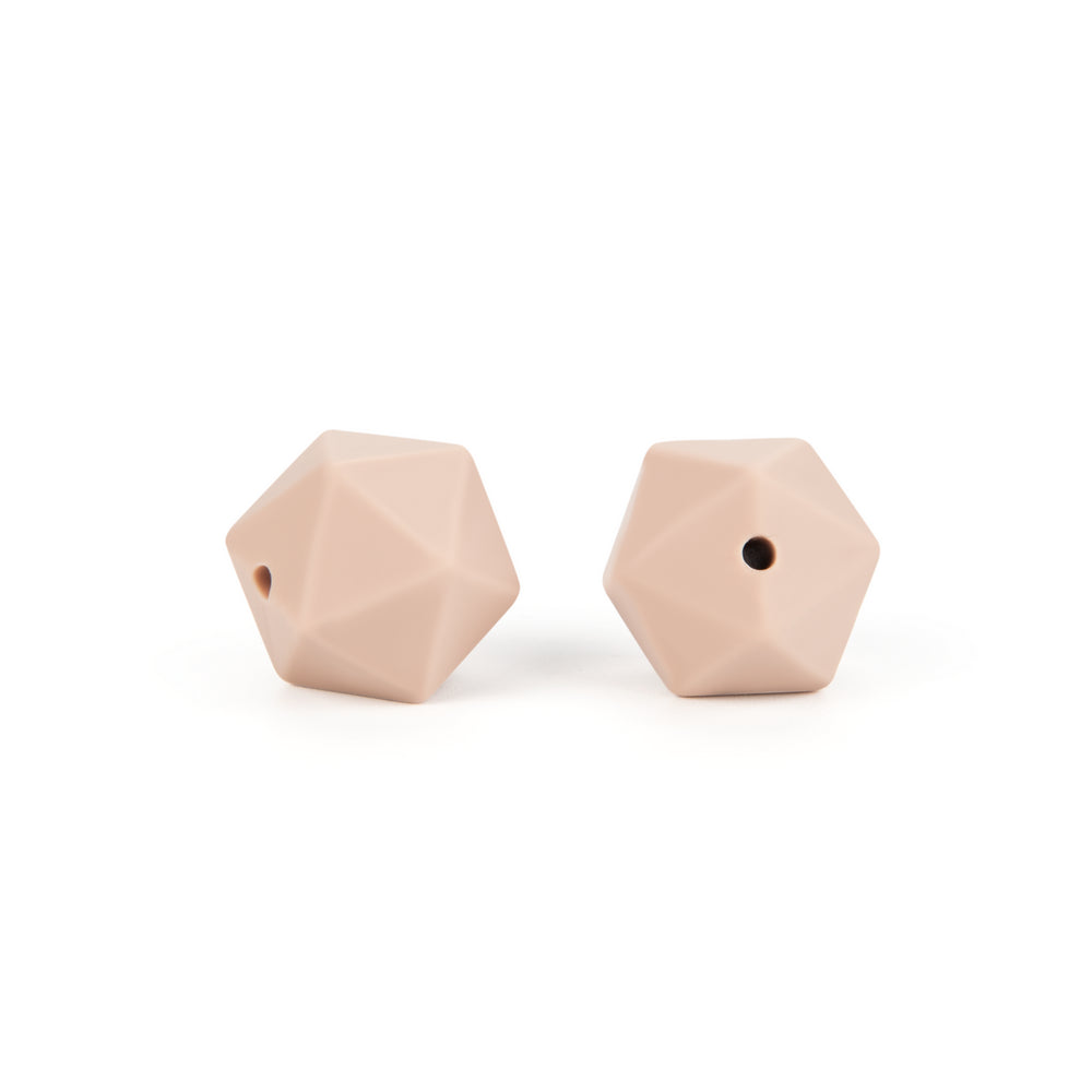silicone icosahedron beads teething jewelry necklace bracelet