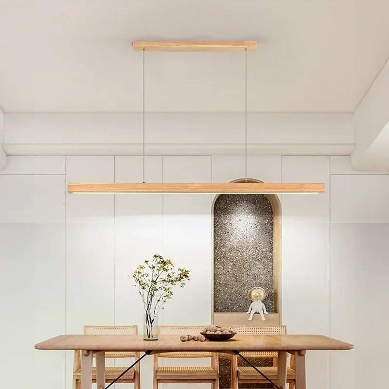 Modern Wood LED Pendant Light