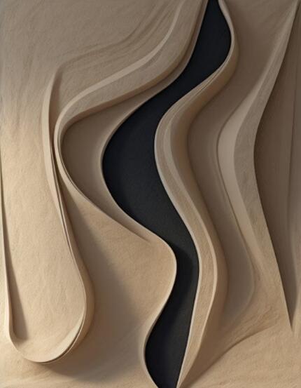 3D Vision Textured Wrinkle Minimalist Wall