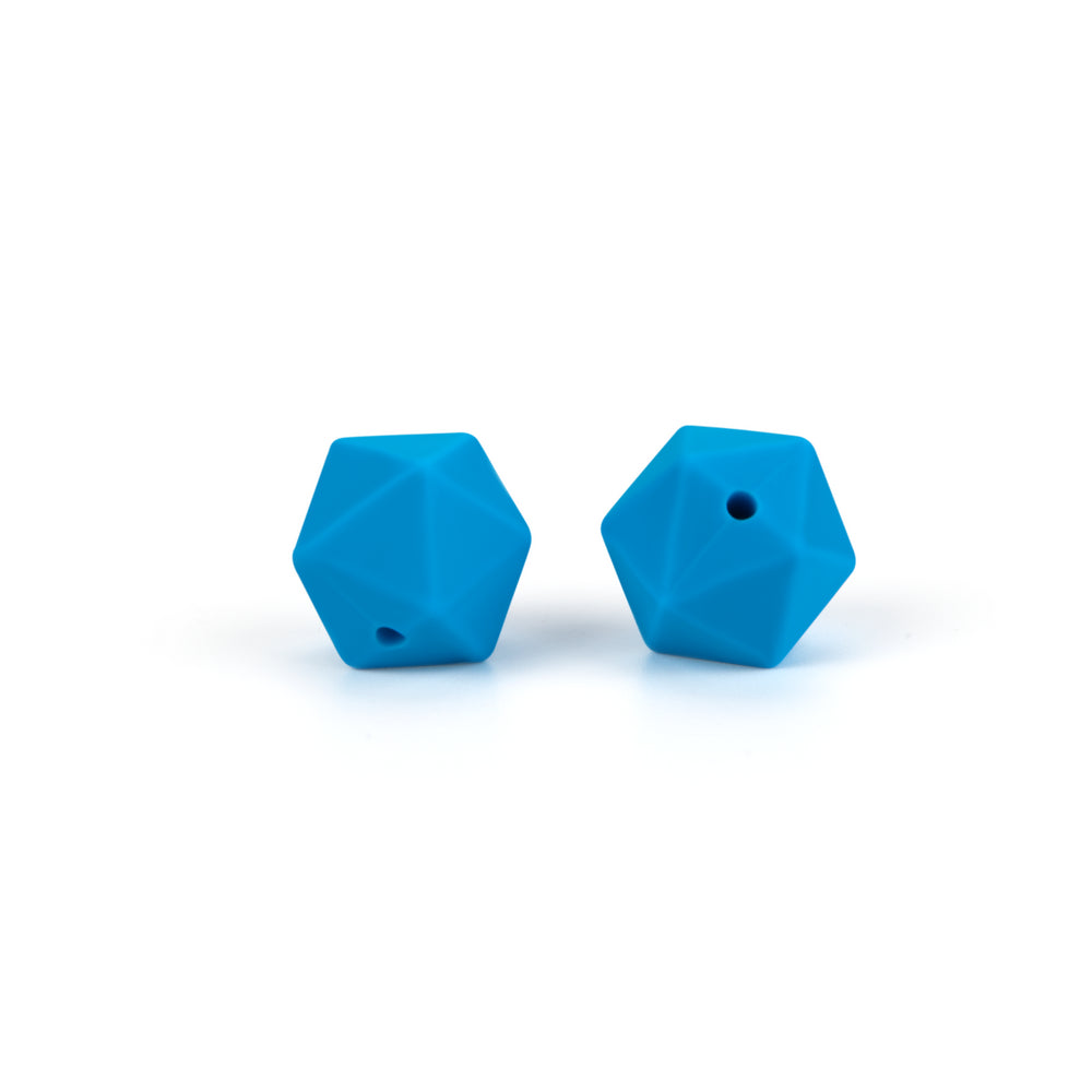 silicone icosahedron beads teething jewelry necklace bracelet