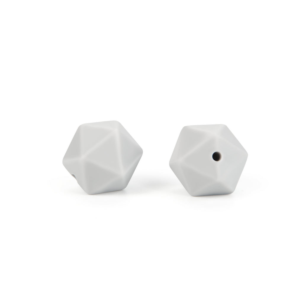 silicone icosahedron beads teething jewelry necklace bracelet