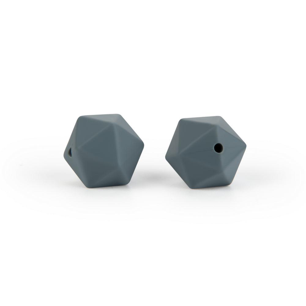silicone icosahedron beads teething jewelry necklace bracelet