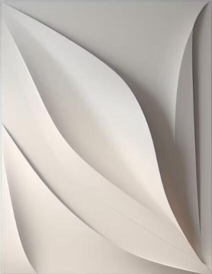 3D Vision Textured Wrinkle Minimalist Wall