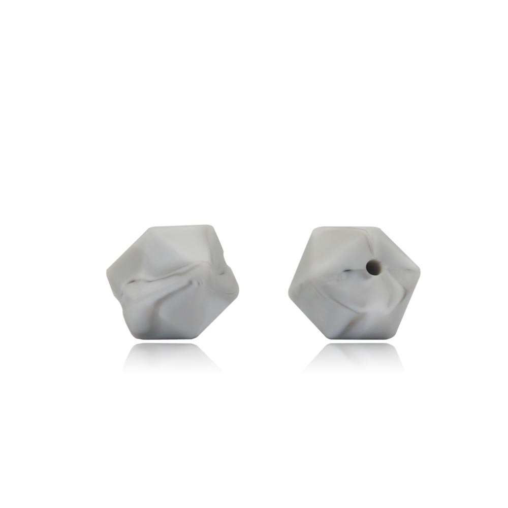 silicone icosahedron beads teething jewelry necklace bracelet