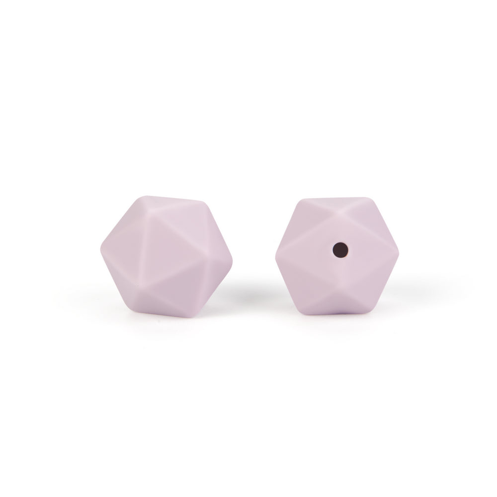 silicone icosahedron beads teething jewelry necklace bracelet