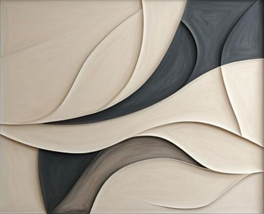 3D Vision Textured Wrinkle Minimalist Wall