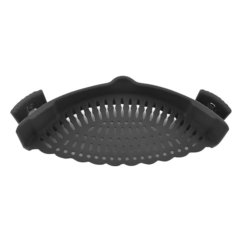 Kitchen Silicone Drainer Pasta Noodle Pot Colander