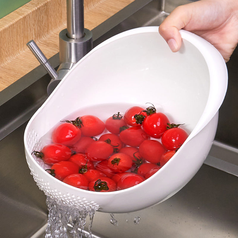 Rice Sieve Plastic Colander Kitchen Drain Basket