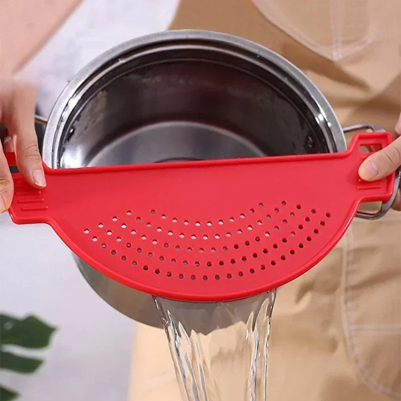 Silicone Pan Pot Strainer Pot