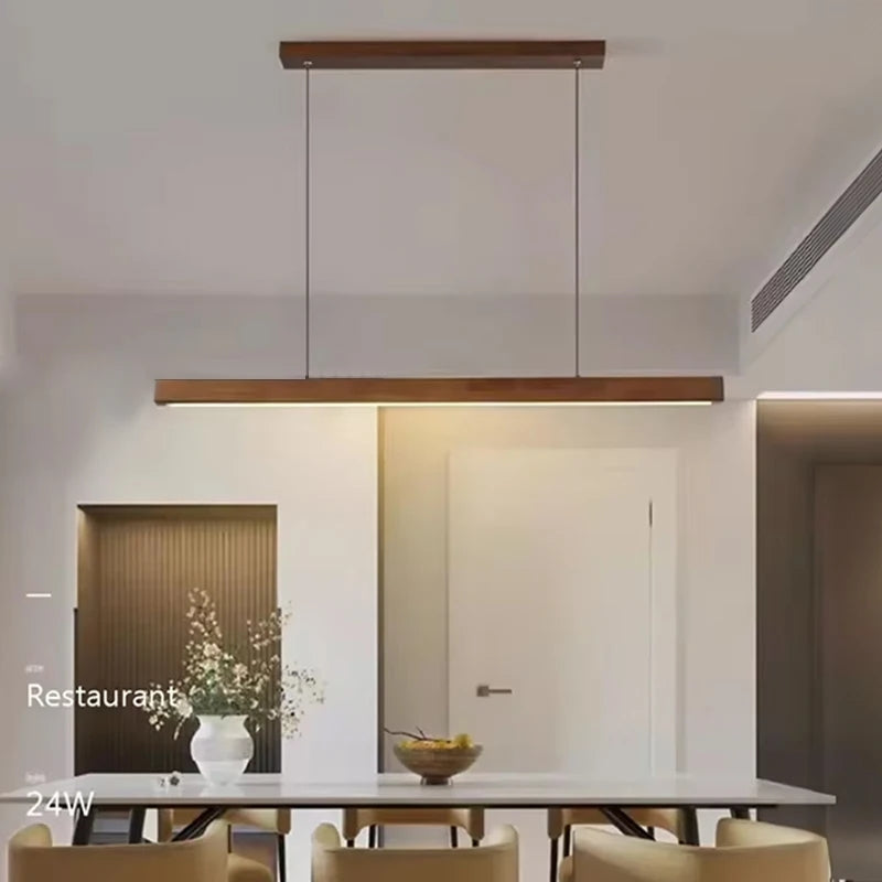 Modern Wood LED Pendant Light