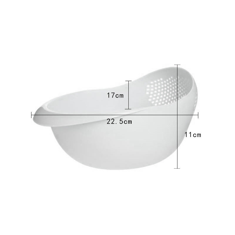 Rice Sieve Plastic Colander Kitchen Drain Basket