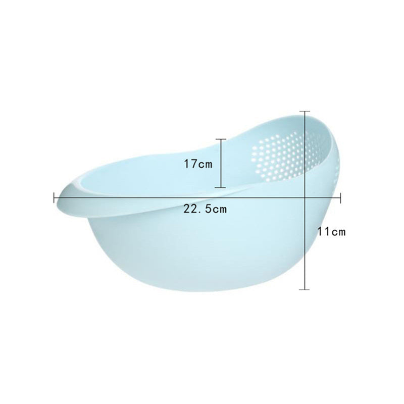 Rice Sieve Plastic Colander Kitchen Drain Basket