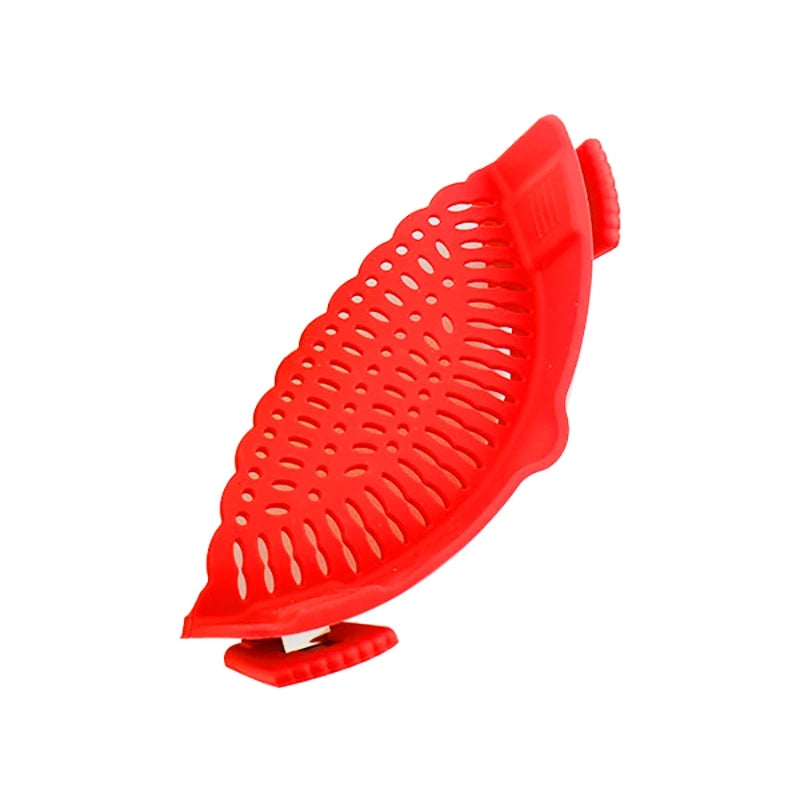 Kitchen Strainer Clip Pan Silicone Drain Rack