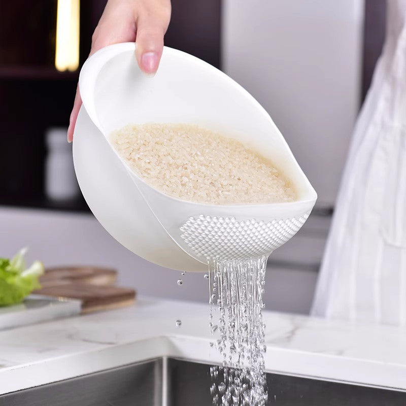 Rice Sieve Plastic Colander Kitchen Drain Basket