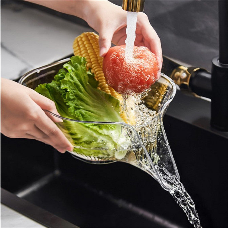 Kitchen Drain Basket Rice Sieve Colander
