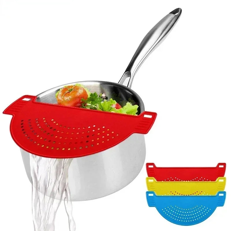 Silicone Pan Pot Strainer Pot